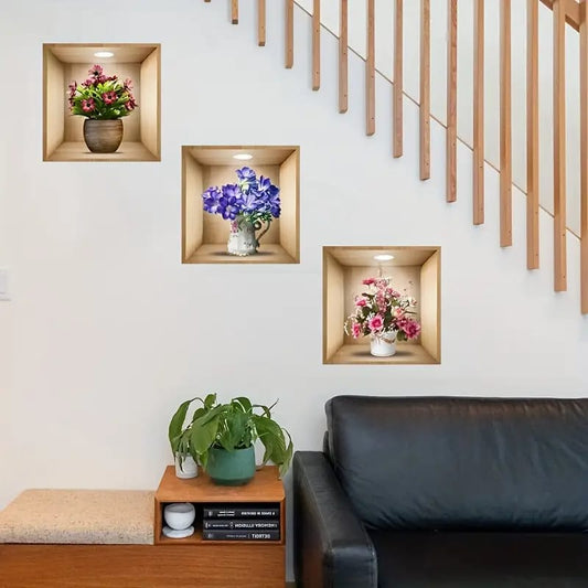 Hyper Relistic 3D Wall Sticker 3Pieces