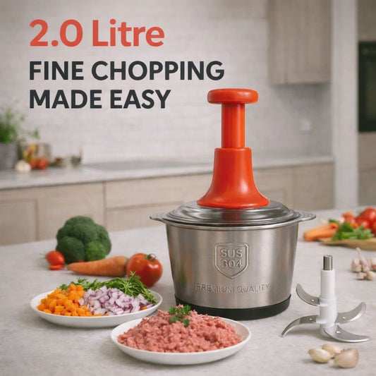 Stainless Steel Hand Chopper 2.0 Litres