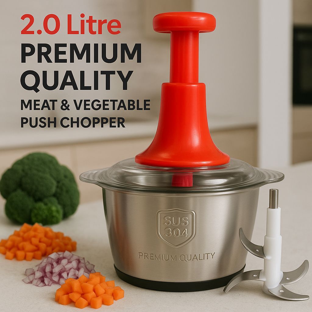 Stainless Steel Hand Chopper 2.0 Litres